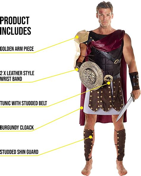 Morph Braunes R Mer Kost M F R Herren Gladiator Uniform Erwachsene