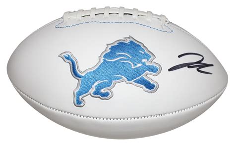 Jahmyr Gibbs Autographed Detroit Lions White Logo Football - KBK Sports