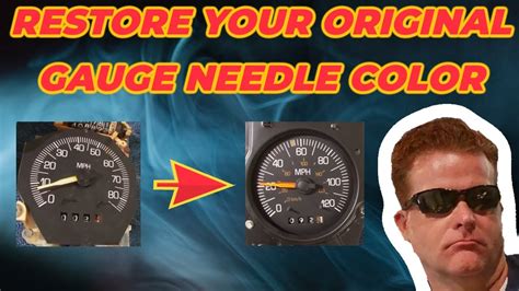 Restore Your Cars Original Gauge Needle Color YouTube