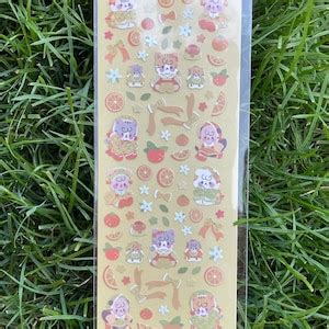 Kawaii Toplader Sticker Sheets Kpop Deco Stickers Toploader Deco Etsy