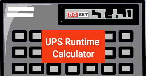 UPS Runtime Calculator: Ensuring Uninterrupted Power Supply