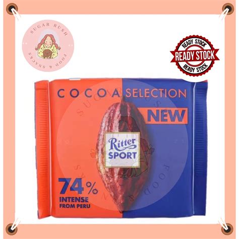 Ritter Sport Cocoa Selection Intense From Peru Chocolate Bar G