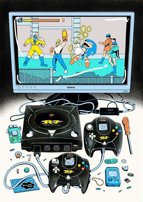 Sega Consoles Illustrated On Behance