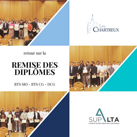 Remise des dipômes BTS SIO BTS CG DCG Enseignement Supérieur Les