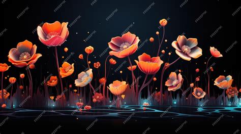 Flowers vector HD 8K wallpaper Stock Photographic Image | Premium AI ...