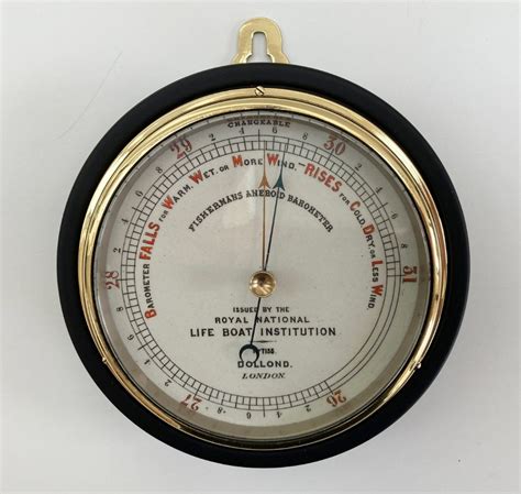 Victorian Rnli Fishermans Aneroid Barometer By Dollond Of London