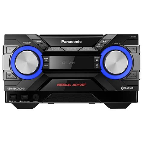 Sistem Audio PANASONIC SC AKX660E K 1700W Bluetooth USB CD Radio