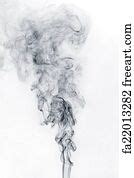 Free art print of Black Smoke. Smoke on white background | FreeArt | fa6517272