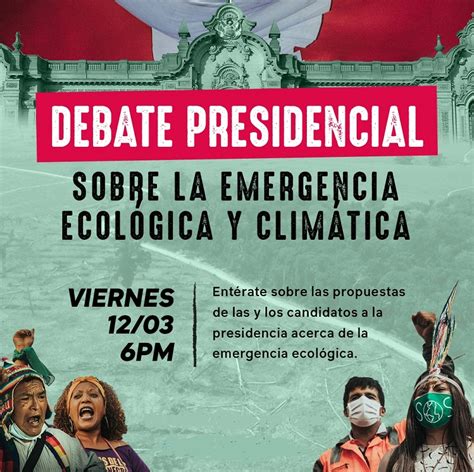 Perú Organizan primer debate presidencial sobre emergencia ecológica