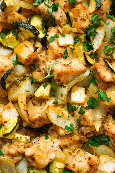 Easy Baked Chicken And Zucchini Recipe Posh Plate