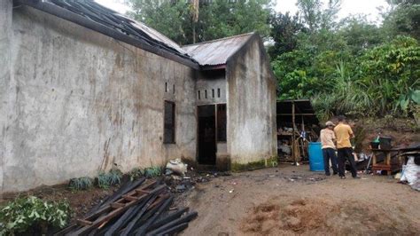 Suami Bakar Rumah Dipicu Keributan Rumah Tangga Sempat Pukul Istri