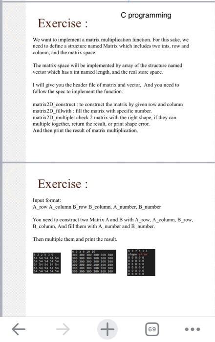 Solved C Programming Exercise We Want To Implement A