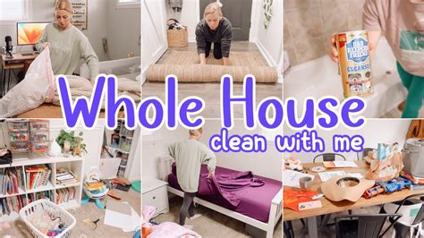 Whole House Clean With Me Cleaning Motivation Sunday Homemaking