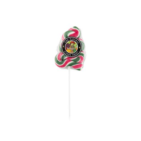 Natural Candy Shop Christmas Tree Swirl Lollipop 85g Spinneys Uae