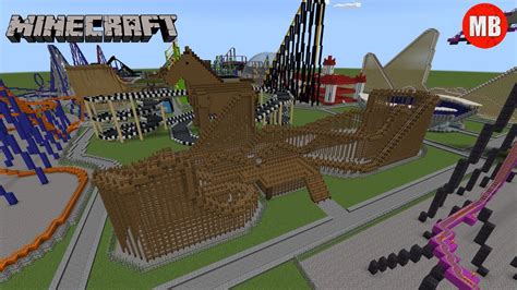 Minecraft Roller Coaster Viper Amusement Park Series Full Build