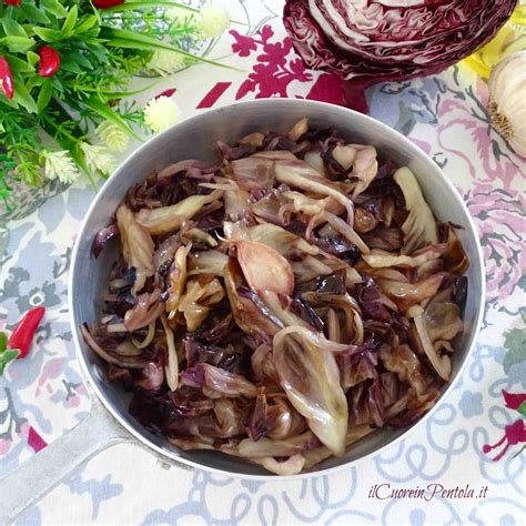 Radicchio In Padella Ricetta Light E Veloce Passo Passo