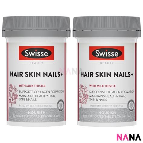 Swisse Beauty Hair Skin Nails 60 Tablets X2 Exp02 2026 Shopee