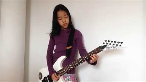 11 Year Old Japanese Girl Plays The Ramones Poison Heart Guitar Cover Youtube