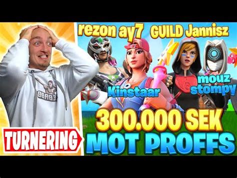 M Ter Proffs I En Kronor Fortnite Turnering Youtube