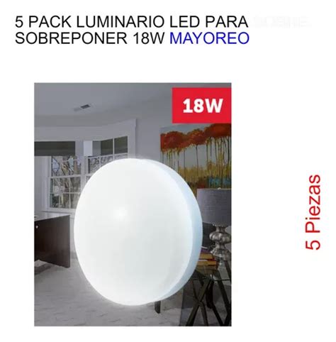 Pack Luminario Led Para Sobreponer W Meses Sin Inter S