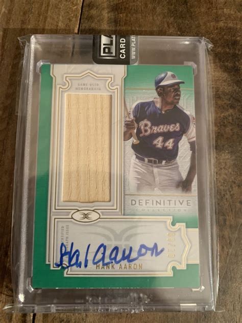 Yahooオークション Topps Definitive Hank Aaron Atlanta Braves 直