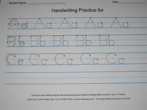 Make Your Own Handwriting Worksheets