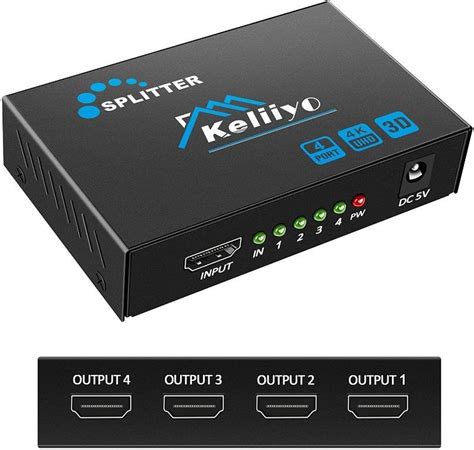 Wmq Keliiyo Hdmi Splitter In Out K Hdmi Splitter X Ports