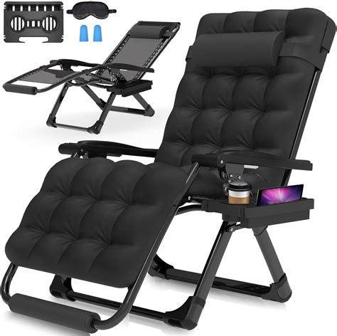 Suteck Oversized Zero Gravity Chair 29In XL Lounge Chair W Removable