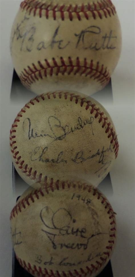 Coach S Corner The Babe Ruth Story Stars Babe Ruth Multi Signed