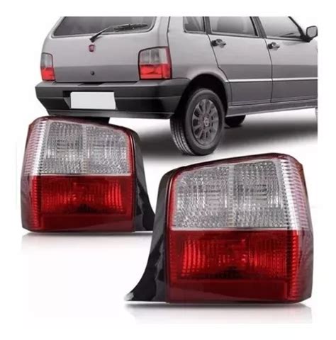 Par Sinaleira Traseira Bicolor Fiat Uno Fire Flex 2009