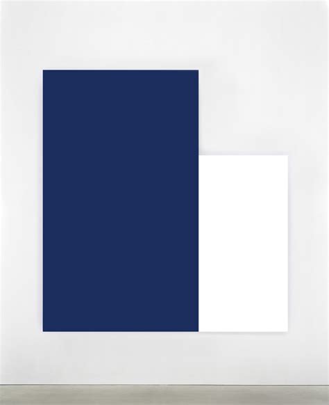 Dark Blue With White Relief Ellsworth Kelly Recent Painting And