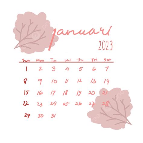 Beautiful January 2023 Calendar Design, January, 2023, Calendar PNG ...