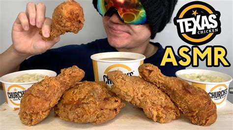 ASMR MUKBANG FRIED CHICKEN TEXAS CHICKEN THE ONE THAT EATS CHURCH S