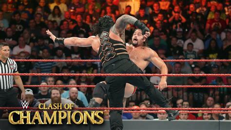 Roman Reigns Vs Rusev U S Title Match Wwe Clash Of Champions