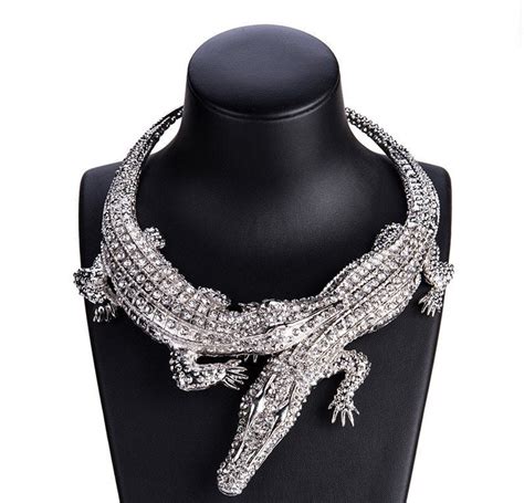 Crocodile Necklace Alligator Necklace For Women Crocodile Alligator