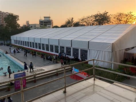 PVC White German Hangar Tent Structure For On Rent At Rs 30 Sq Ft In