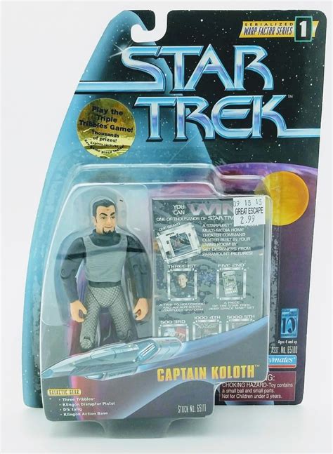 MOC Playmates Star Trek Warp Factor Series 1 Captain Koloth Action