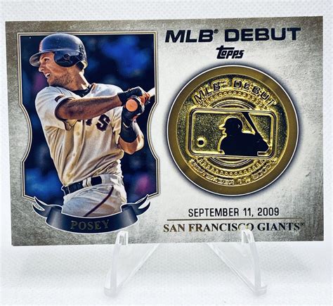 Topps Mlb Debut Medallions Mdm Bp Buster Posey For Sale Online