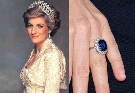 Princess Diana Style Inspired Sapphire And Diamond Ring With Original