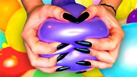 Asmr Balloons Popping Rubbing And Scratching Colored Balloons With