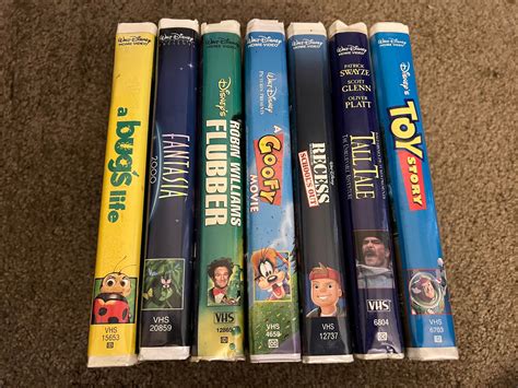 7 Rare Disney Clamshell VHS Movies - Etsy