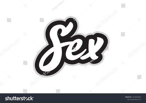 Sex Hand Written Word Text Typography Stock Vector Royalty Free