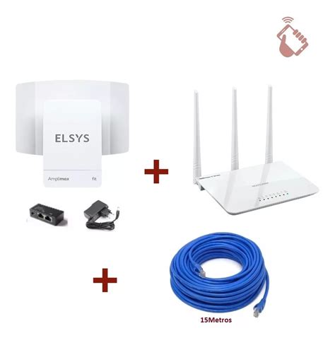 Amplimax Elsys 4g Internet Ruralroteador Antena Cabos Mebuscar Brasil