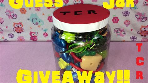 Giveaway Guess Jar Giveaway Guess And Win Free Toys Youtube