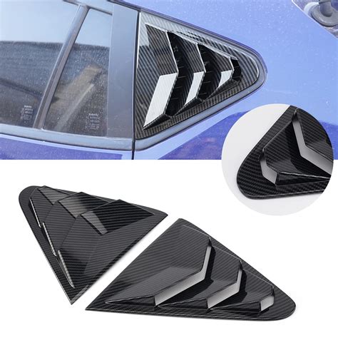 Rear Window Louver ABS Carbon Fibre For Subaru Crosstrek