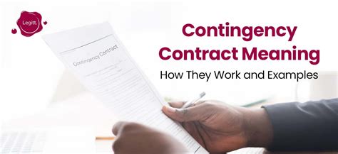 Contingency Contracts Meaning And Examples