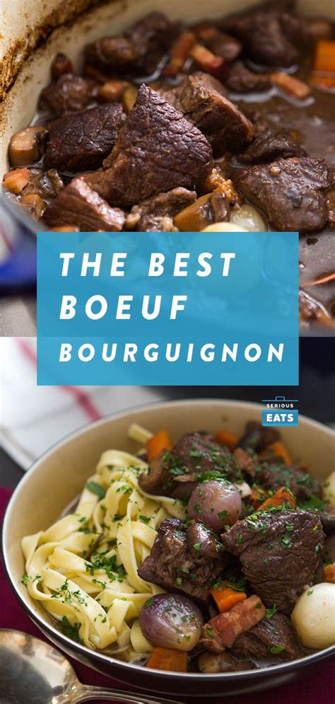 Boeuf Bourguignon Beef Stew With Red Wine Mushrooms And Bacon