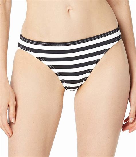 Michael Michael Kors Stripe Tie Front Square Neck Bikini Swim Top