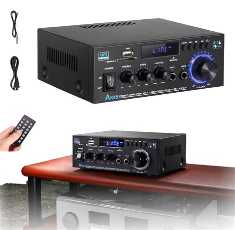 Wzmacniacz Stereo Hifi Kana Bt Odtwarzacz Fm Audio Ak