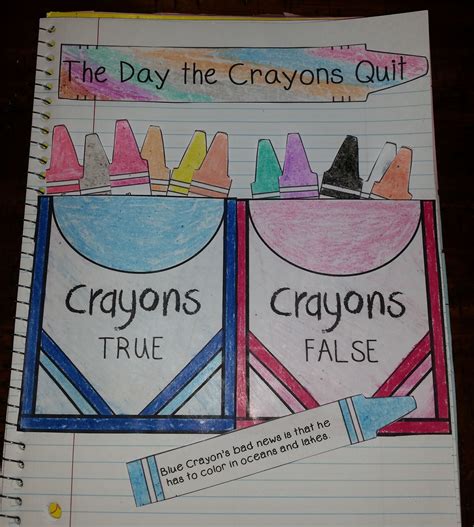 The Day The Crayons Quit Writing Activity
